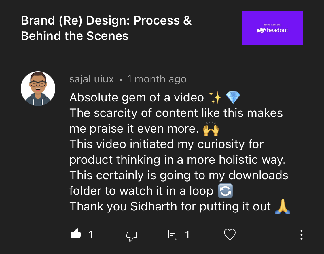 YouTube Comment Testimonial 4
