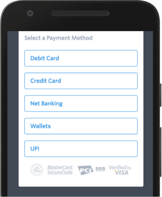 Payment Options for Customer